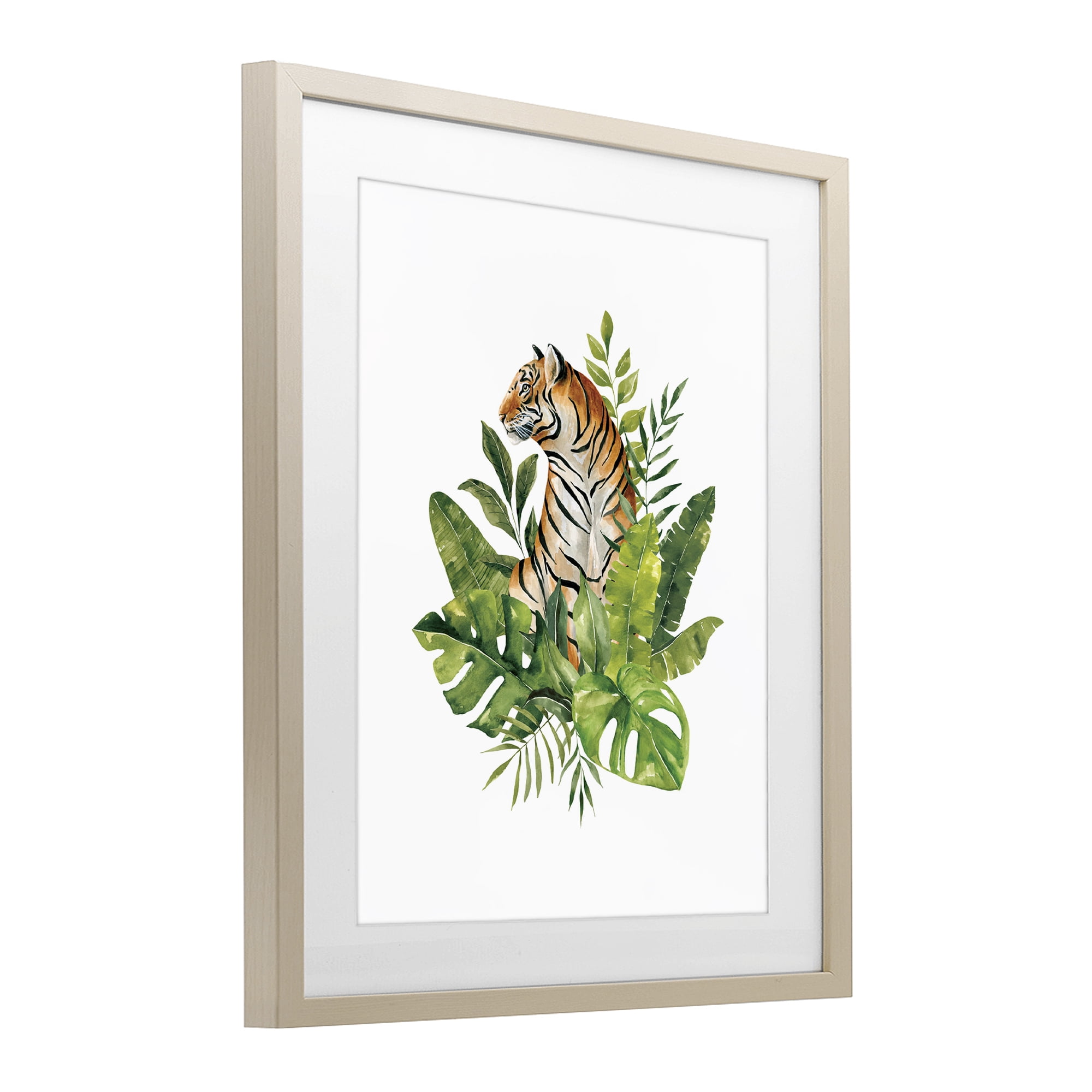 Stupell Industries Exotic Jungle Tiger Birch Framed Print Under Glass, design by Bethany Sandoval