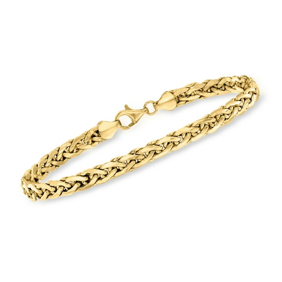 Ross-Simons 14kt Yellow Gold Wheat-Link Bracelet, Women's, Adult