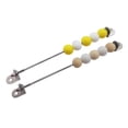 thumbnail image 1 of Tablero ocupado de de 2 uds., accesorios de bricolaje, Material de habilidad fina, tablero sensorial educativo temprano para entrenamiento de juegos, interacción Madera Amarilla Macarena tablero ocupado, 1 of 4
