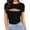 Black, variant on Prolriy Date Outfits, Summer Tops Short Sleeve Shirts for Women Sexy Tops Y2K Shirts Cutout Tops Womens Tops Black L