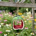 thumbnail image 2 of Cadancy Fruit Shaped Bird Feeder Outdoor Hanging Wild Bird Seeds Feeder Resin Garden Decor Patio Yard Decoration landscape Ornament Novetly Housewarming Gift, 2 of 5