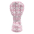 thumbnail image 2 of Yuyamidu Golf Ball Golf Club Head Covers Pink Bow Driver Headcover Fairway Wood Head Cover Hybrid Headcover, Waterproof PU Leather Golf Head Covers, 2 of 8