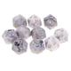 thumbnail image 3 of De Dados Poliédricos De Plástico De 20 De De De Dados Numéricos Accesorios Para Mazmorras Y Dragones, 10 Piezas Por Ped Gris blanco Hugo Dados poliédricos, 3 of 7