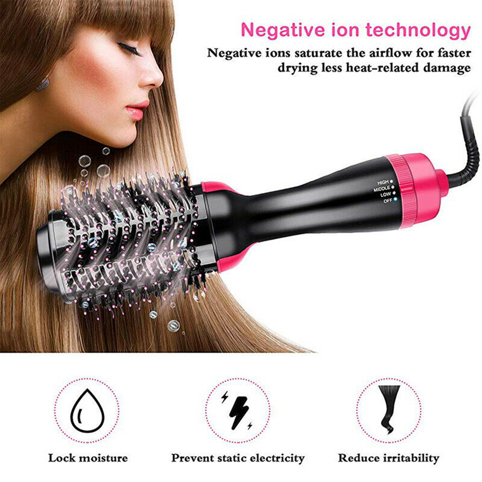 revlon multifunctional infrared negative ion hair dryer