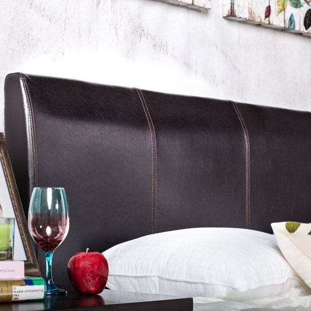 Furniture of America Pamela Faux Leather Headboard, Full/Queen