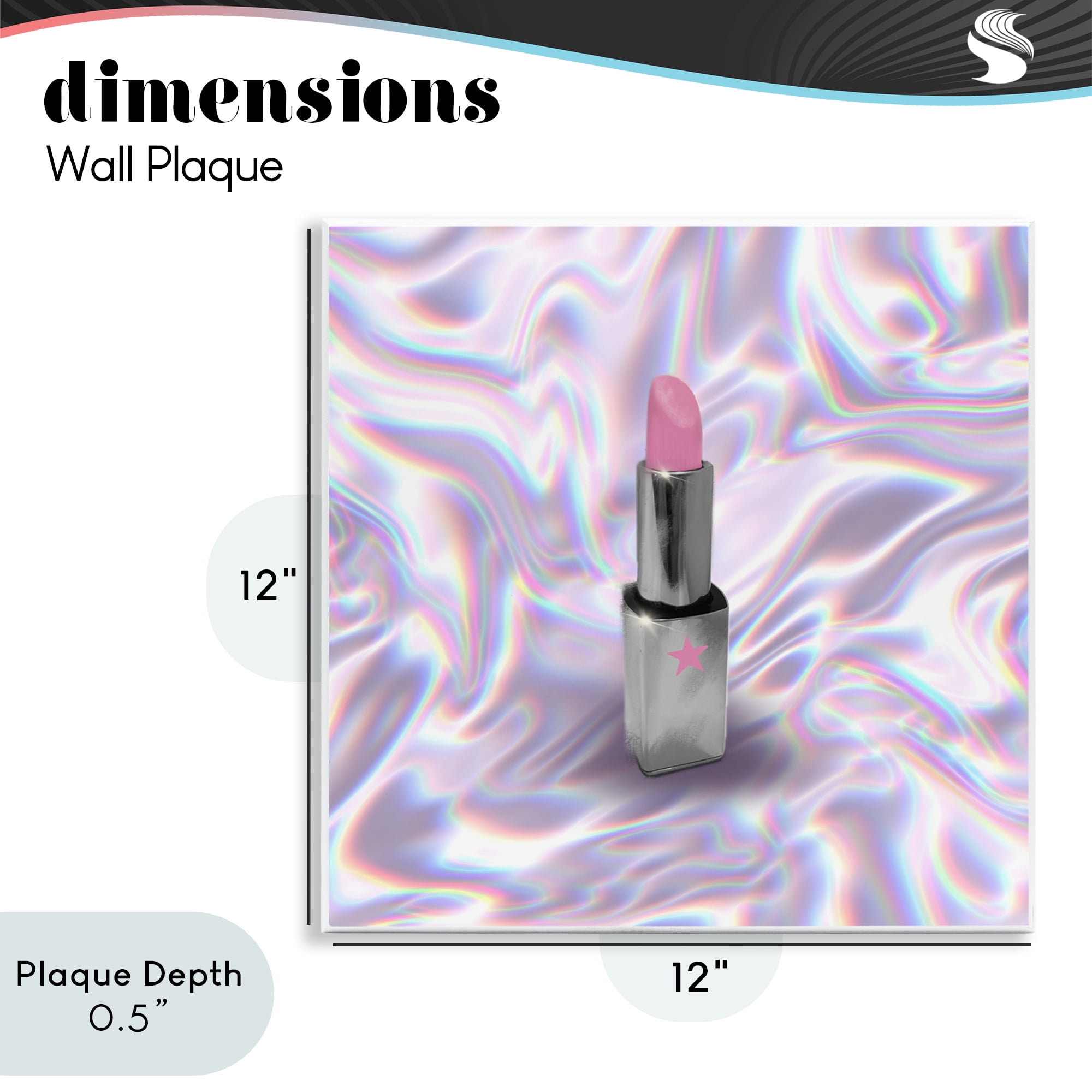 Stupell Industries Iridescent Icon Lipstick Wall Plaque Art, design by Matthew Piotrowicz