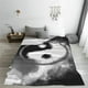 thumbnail image 5 of Balery Yin And Yang Manta de Felpa Suave y Acogedora – Cobija de Franela Aterciopelada para Cama, Lavable y Cálida para Sofá, Mascotas, Transpirable-80"x60", 5 of 7