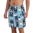 thumbnail image 2 of Kll Airplanes And Aviation Signs Men'S Casual Summer Beach Shorts Hawaiian Shorts With Pockets-X-Large, 2 of 9