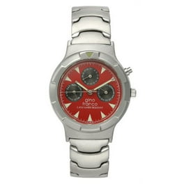 gino franco Men's 981BK Marina Round Stainless Steel