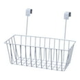 thumbnail image 2 of over Cabinet Door Organizer Basket Grid Storage Baskets with Hooks Shelves Sink Organization Metal Hanging Basket for Railing Railing, 2 of 9