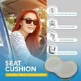 thumbnail image 3 of Automotive Car Seat Cushions for Enhancing Driving Comfort, Seat Cushion for Car, Office Chair, Light Gray, 3 of 8