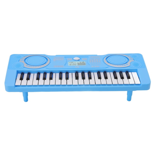 Teclado de piano para niños, teclado electónico portátil con batería de 37 teclas con 4 soportes para educación