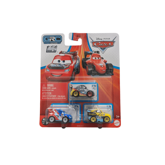 Disney Pixar Cars Mini Racers 3-Pack Metal Vehicles Radul Max Cruz