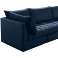 thumbnail image 4 of Meridian Furniture Jacob Navy Velvet Modular Sofa, 4 of 10