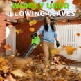thumbnail image 4 of Cordless Leaf Blower with 2.6Ah Batteries and Fast Charger, 450CFM 150MPH, Green, 4 of 7