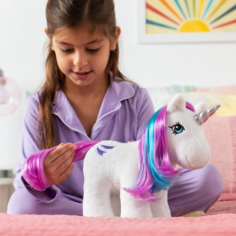 My Little Pony Glory Retro Unicorn Plush, Soft White Stuffed