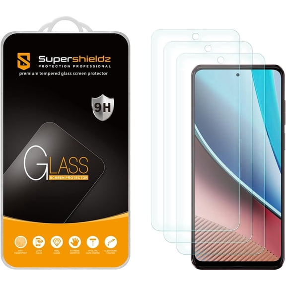 Supershieldz Designed for Motorola Moto G Stylus (2023) Tempered Glass Screen Protector, Anti Scratch, Bubble Free (3 Pack)