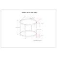 thumbnail image 5 of Simpli Home Simpli Home Monet Modern Industrial 17 inch Wide Metal Metal End Table in Black, 5 of 5
