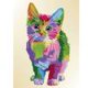 thumbnail image 1 of Cuadros Decorativos Colorido gato diamante pintura parcial redondo cristal arte dibujo mosaico artesanía Ehuebsd Nuevos Originales, 1 of 5