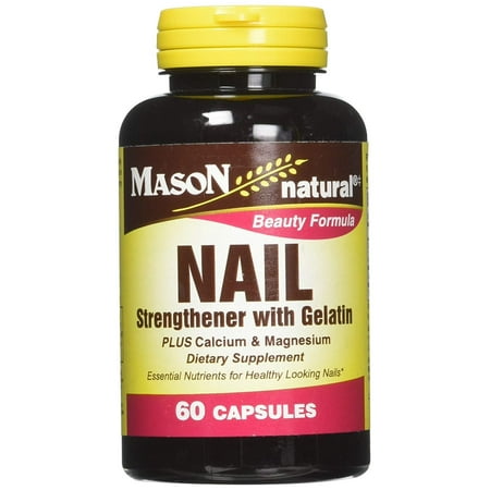 Mason Vitamins Nail Strengthened with Gelatine Capsules, 60 (Best Way To Strengthen Nails)