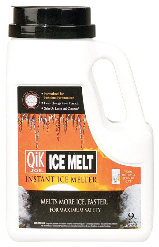 Qik Joe 9 Lb. Calcium Chloride Ice Melt Pellets