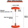 thumbnail image 1 of NATEFEMIN 27.6 Inch Wire Saw Stainless Steel Wear Resistant Pipeline Cutter For Narrow Space Pipe Wood Cutting Task, 1 of 9