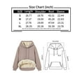 thumbnail image 6 of Trendy Queen Women's Fleece Lined Hoodie Winter Clothes Casual Warm Sherpa Long Sleeve Comfy Oversized Hooded Sweatshirt Cute Comfort Pullover 2025 Fashion Y2k Teen Preppy Outfits Heather Grey XL .., 6 of 6