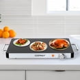 thumbnail image 4 of Costway 3PCS 16" x 12" Electric Warming Tray Tempered Glass Food Warmer with Anti-Scalding Handles, 4 of 10