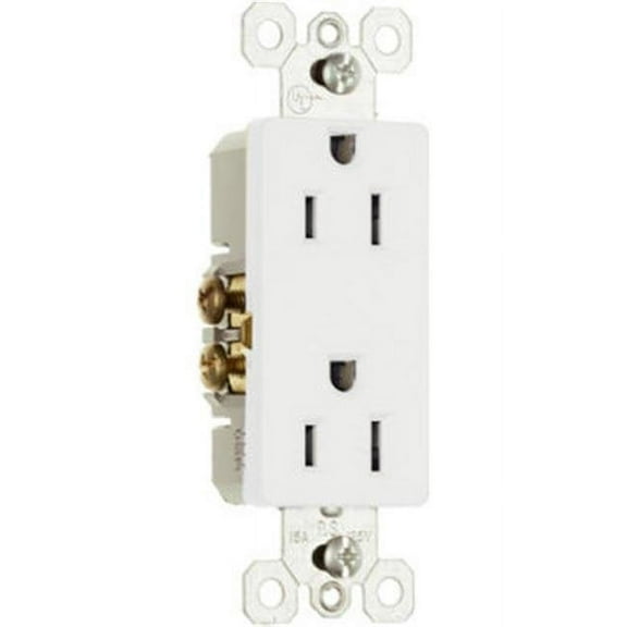 PASS & SEYMOUR Decor Outlet 15A 125V White 885WCP8
