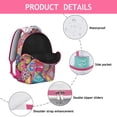thumbnail image 4 of Ethnic Tribal Backpack - Boho Fashion Daypack with 17" Laptop Compartment | Large Capacity College Bookbag for School, Dorm & Travel, 4 of 6