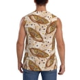 thumbnail image 4 of Lsque Corn 5 Print Men's Cotton Blend Sleeveless Muscle Shirts (S-3XL)- Moisture Wicking, Odor Protection, UPF 30+,3X-Large, 4 of 8