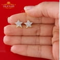 thumbnail image 6 of King of Bling's 10K Real Yellow Gold Real Diamond 0.50CT Men's/Women's Stud Star Earrings, 6 of 12