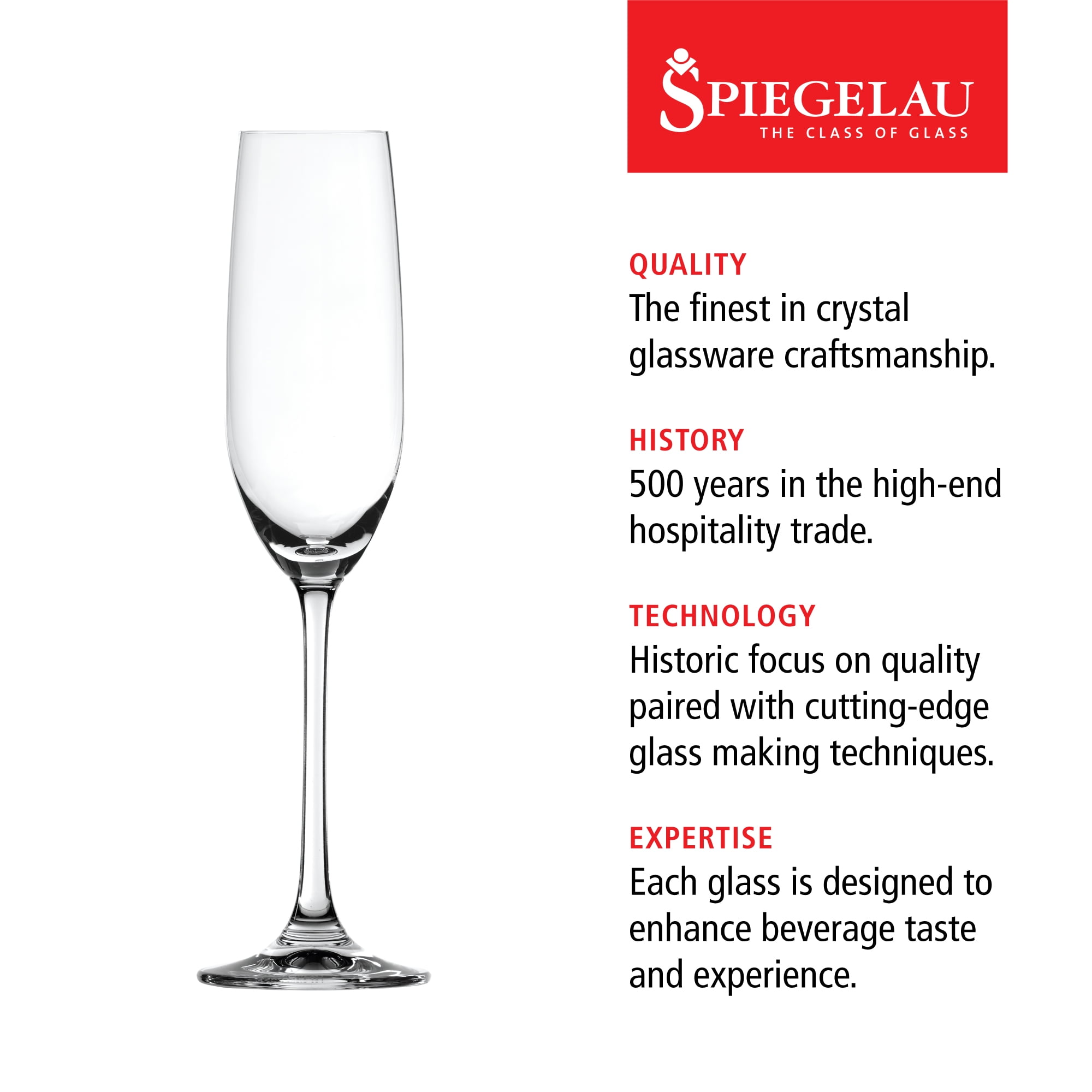 Spiegelau Salute 7 4 Oz Champagne Flute Set Of 4 Walmart Com Walmart Com
