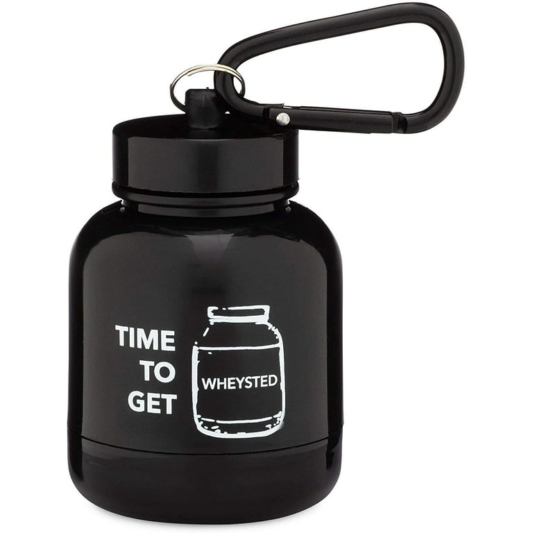 OnMyWhey - Protein Powder and Supplement Funnel Keychain, Portable to-Go  Container for The Gym, Workouts, Fitness, and Travel - TSA Approved, Punny
