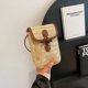 thumbnail image 1 of Nvzi Bolso de hombro tejido, bolso de mano tejido y bolso de cosméticos, bolso de mano tejido elegante para playa de verano, 4,33 x 2,36 x 6,69 pulgadas, marrón, 1 of 5