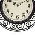 thumbnail image 3 of Westclox Wall Clock Wrought Iron Look Round 12 inch Analog Brown, 2-Pack, 3 of 6