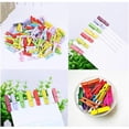 thumbnail image 4 of Jinsinto Push Pins With Clips 50 Pieces Colored Wooden Push Pins With Clips For Photos, 4 of 4