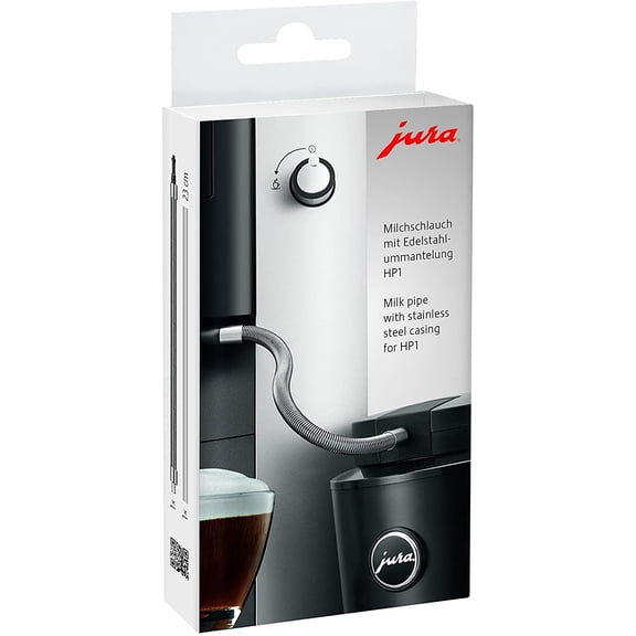 Jura Milk Tube with Stainless Steel Casing HP1 for WE8, ENA 8, Micro 90, E6, D6