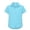 R202-Light Blue, variant on RMGVDSD Kids Girls Shirts Casual Short Sleeve Button Down Shirt Breathable Comfortable School Uniform Blouse Children's Wear 7-8 Years