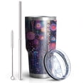 thumbnail image 2 of 30oz Pioneer Flower Tumblers Stainless Steel Tumbler with Lid and Straw,Vacuum Insulated Double Wall Travel Tumbler Cups Mug with Cleaning Brush for Coffee,Tea, 2 of 7