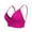 Hot Pink, variant on Seductiva Clearance Bras for Women Women's Solid Color Underwire Breathable Detachable Cotton Cup French Sports Bra