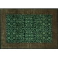 thumbnail image 1 of Ahgly Company Indoor Rectangle Persian Turquoise Blue Traditional Area Rugs, 2' x 5', 1 of 4