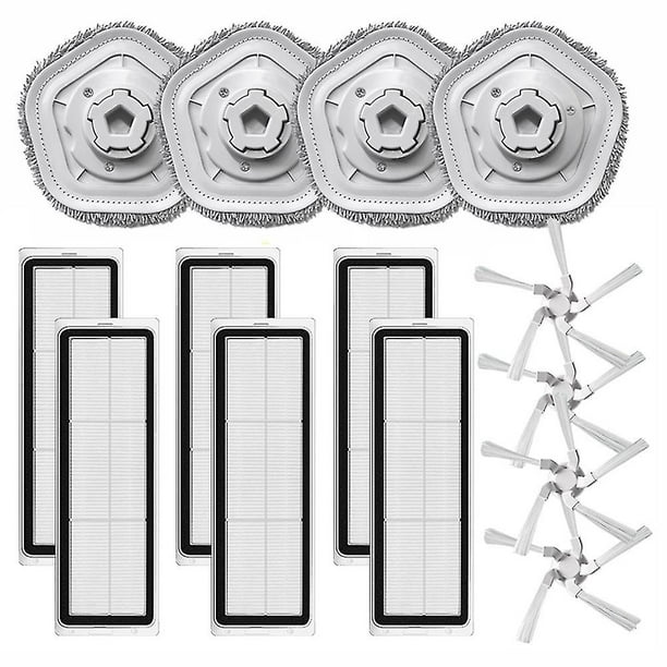 Para accesorios de aspiradora Bot W10, cepillo lateral, filtro Hepa, repuestos de paño de fregona Hy