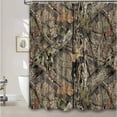 thumbnail image 2 of SPXUBZ Camo Hunting Rustic Camping Decor Fabric Shower Curtains with Hooks,72 x 72 inch, 2 of 5
