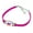 Pink, variant on Republican Elephant GOP Conservative America Political Party Novelty Suede Leather Metal Bracelet