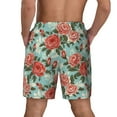 thumbnail image 2 of Rocae Rose Flowers for Men's Swim Trunks Quick Dry With Two Side Pockets and One Lined Patch PocketLarge, 2 of 9
