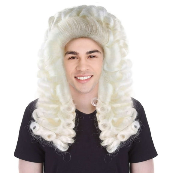 Judge Mens Wig | White Historical Wig