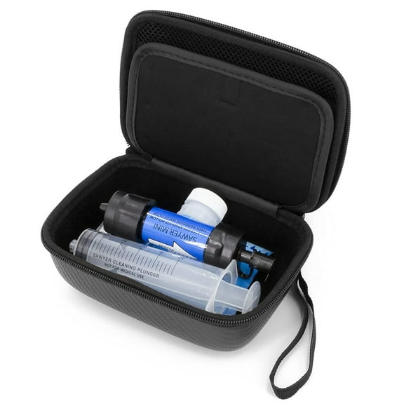 CASEMATIX Travel Case Fits Sawyer Mini Water Filtration System and Accessories - EVA Camping Case Only