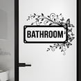 thumbnail image 4 of Black Butterfly Bathroom Door Stickers, Waterproof Self-Adhesive Wall Decals For Bathroom Restroom Home Decor, For Home Renters Apartment Dwellers Property Managers Daily, 4 of 7