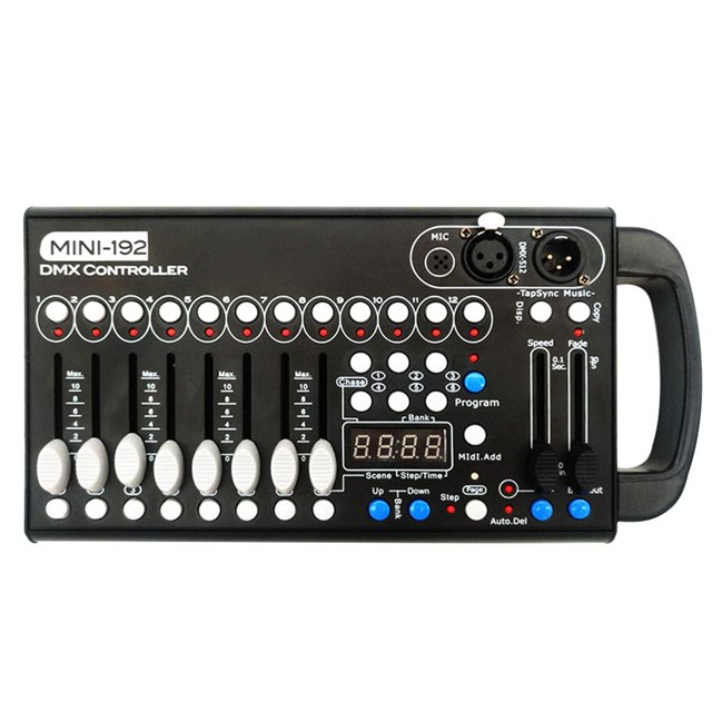 Consola Dmx, driver universal DMX-512 192 DMX 512 Stage DJ driver de luz 240 escenas diferentes, con